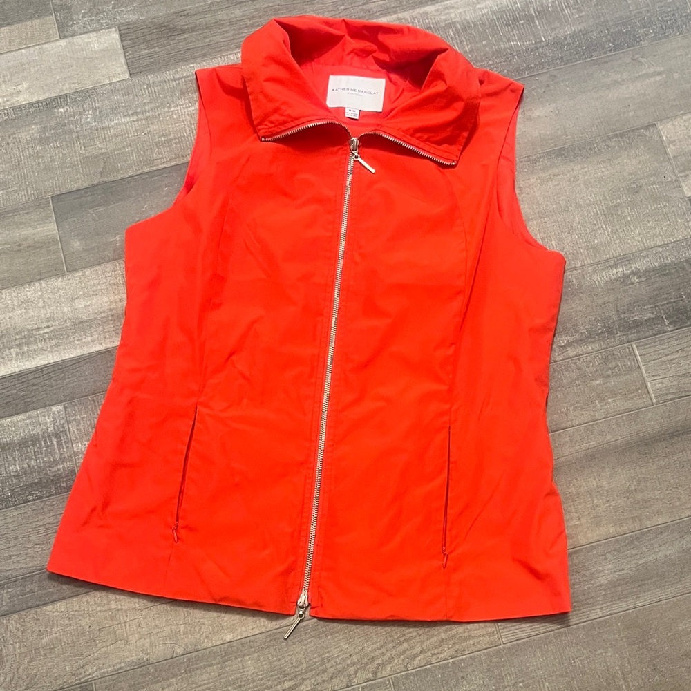 Katherine Barclay Vivid Orange Zip Jacket